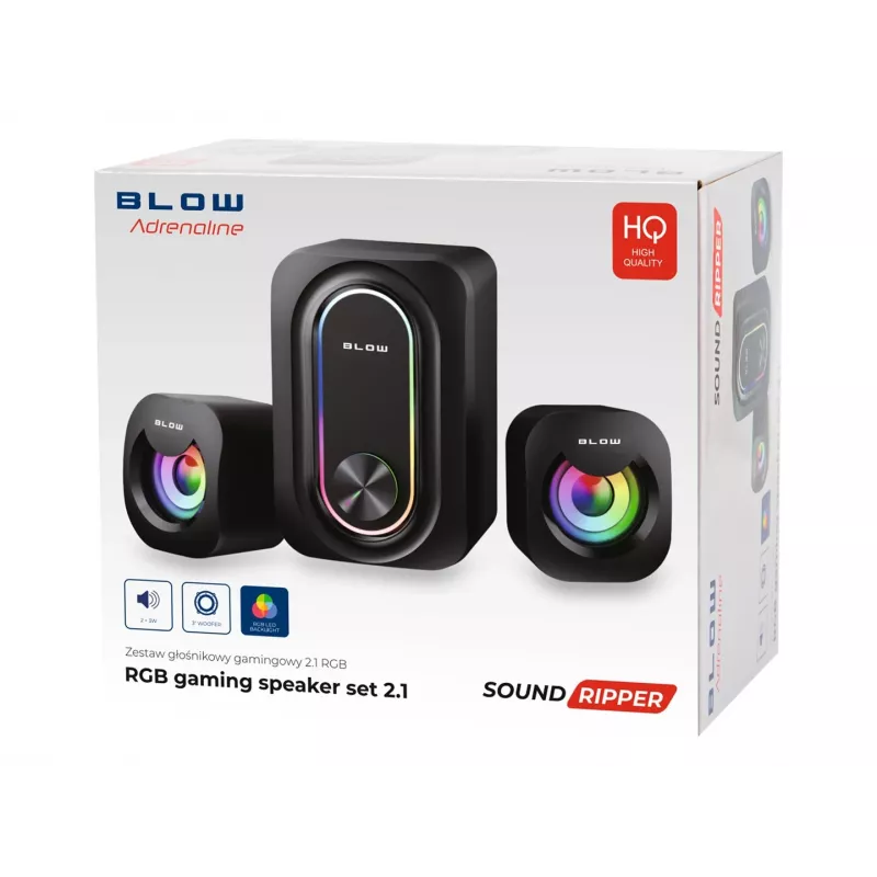 Diffusori da computer gaming 2.1 con subwoofer