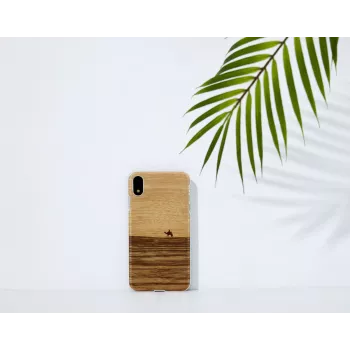Custodia per smartphone man and wood per iPhone XR — Terra White cover protettiva