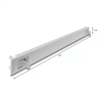 Pannello cieco DELOCK 67274 — accessorio per rack in ABS grigio, 1 pz.