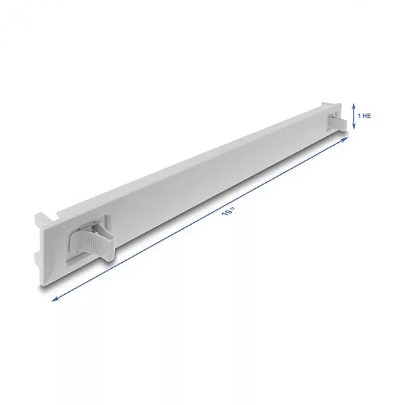 Pannello cieco DELOCK 67274 — accessorio per rack in ABS grigio, 1 pz.