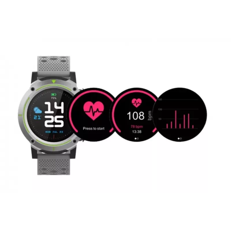 Denver SW-510 Smartwatch GPS, 1,3" touchscreen, grigio