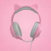 FR-TEC Tanooki cuffie con filo archetto gaming grigio - rosa (FT2021)