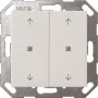 Placca a bilanciere per interruttore a parete Gira Pulsante a bilanciere KNX 2 canali bianco puro 517403 — bilanciere KNX 2 canali, bianco