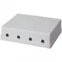 LogiLink - Scatola di installazione superficie rete - bianco - 4 porte