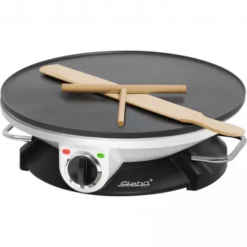 Steba CR 32 - piastra per crêpe - 1,2 kW - nero/bianco