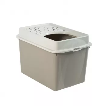 rotho Berty Eco Cappuccino lettiera per gatti — tecnopolimero, 50 L, 572×393×404 mm, senza BPA, 1 kg