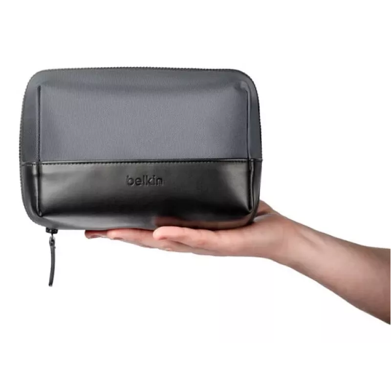 Organizer da viaggio Belkin MMA013HQBK design compatto materiale robusto, borsa per cavi e accessori