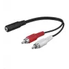 Cavo audio Microconnect AUDALH02 0,2 m 2 x RCA 3,5 mm rosso