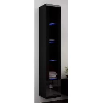 Vetrina Cama VIGO '180' 180/40/30 nero/nero lucido