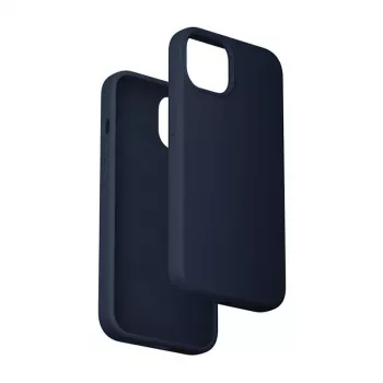 Custodia in silicone Vention KUFL0-20 per iPhone 15 Plus, blu – custodia morbida protettiva, vestibilità sottile