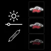 Lampada neon decorativa MANTA SNL95WH bianco-rosso — illuminazione bicolore in stile neon