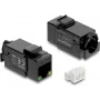 Delock 86609 modulo Keystone presa RJ45 Cat.6A UTP con LED PoE