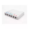 Contenitore da incasso keystone DeLOCK 67052 per moduli in fibra ottica, 6 porte, bianco