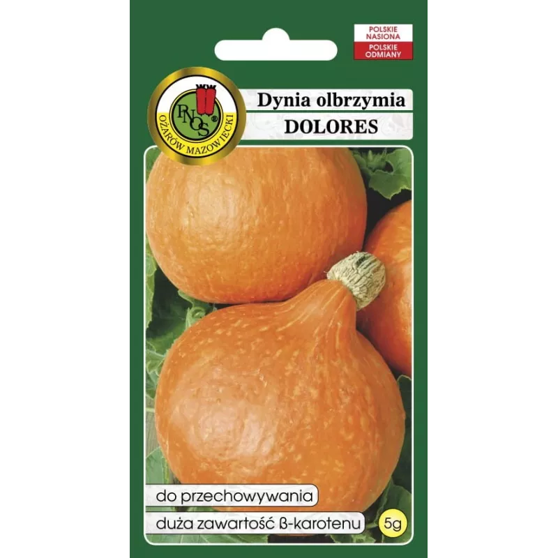 PNOS zucca gigante Dolores semi di ortaggi, 5 g