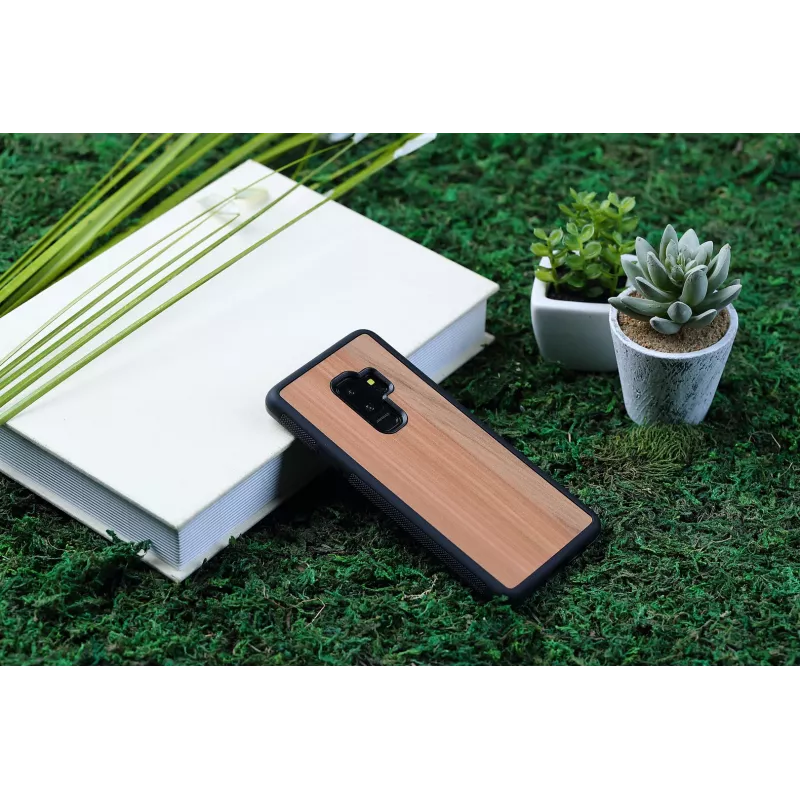Custodia per smartphone man and wood per Samsung Galaxy S9 Plus — Cappuccino nero