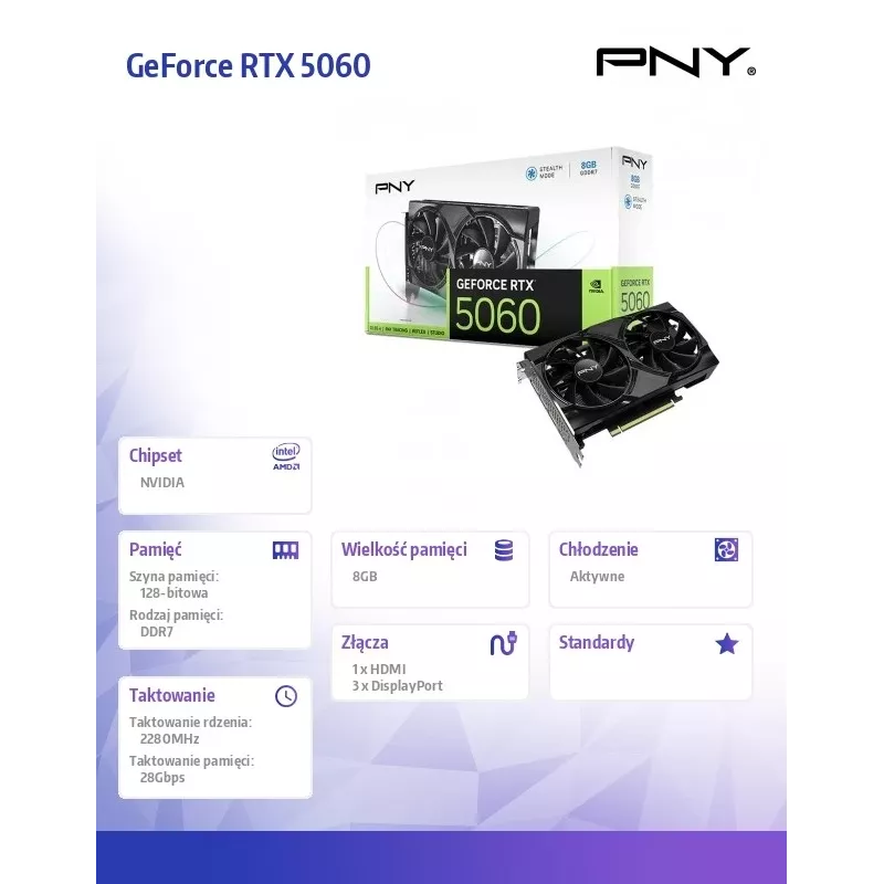 PNY GeForce RTX 5060 8GB scheda grafica