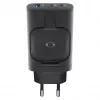 Caricabatterie mobile RealPower 450476 powerbank, smartwatch, tablet nero AC ricarica wireless ricarica rapida per interni