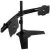 SilverStone SST-ARM23BS-L - supporto doppio monitor - nero