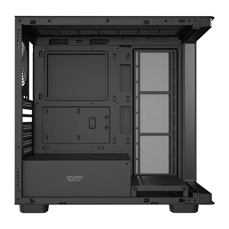 Case per computer DarkFlash DS900G (nero) — Mid-Tower compatibile ATX, pannello laterale in vetro temperato