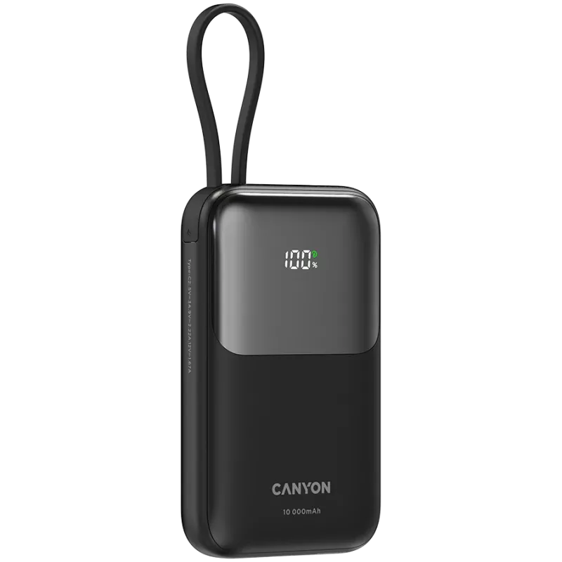 OnPower 101 con cavo integrato 10000 mAh PD22.5W nero