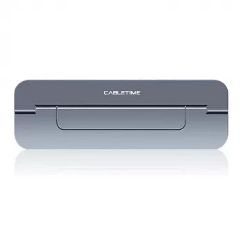 Cabletime supporto per laptop, grigio