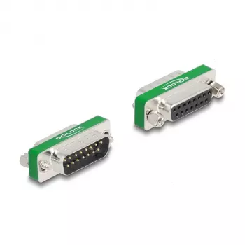 Filtro antidisturbo RF/EMI DeLOCK D-Sub 15 pin maschio su femmina filtro passa-basso capacitivo