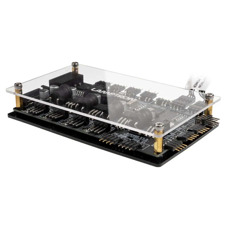 Controller ventole e RGB Lamptron RW460 per sistemi di raffreddamento a liquido — nero