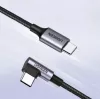 Ugreen USB-C (dritto) / USB-C (angolare) PD QC 60W 3A 0,5 m US255 (grigio)
