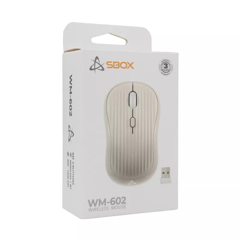 Mouse SBOX WM-602 beige interfaccia wireless
