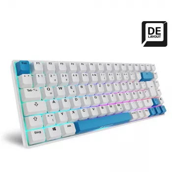 Tastiera Sharkoon SKILLER SGK50 S3 PBT gaming USB QWERTZ tedesco bianco