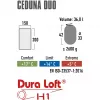 High Peak Ceduna Duo sacco a pelo rettangolare poliestere blu