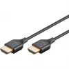 Goobay 75296 Slim cavo HDMI High Speed con Ethernet, 4K@60Hz, HDMI 2.0, maschio-maschio, 5 m, nero