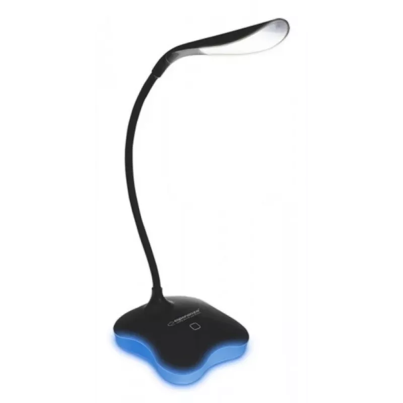 Esperanza ELD105K Mimosa lampada da scrivania LED, 3 W, nera