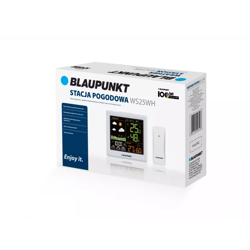Stazione meteo BLAUPUNKT WS25WH – misurazioni interne/esterne, sensori wireless