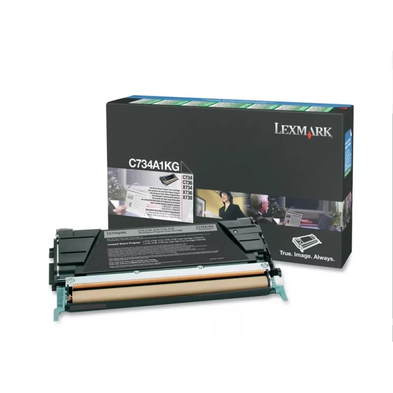 Lexmark - cartuccia toner - 1 x nero - 8000 pagine - LRP / LCCP (0C734A1KG)