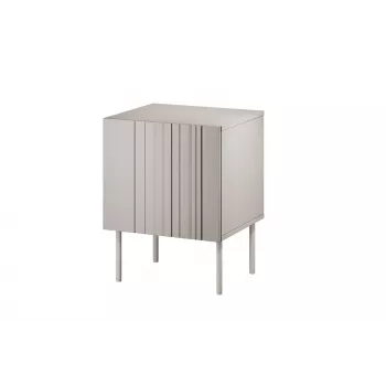 Comodino Cama Meble ISLA 44,5x40x59 cm cashmere opaco, MDF e truciolare, set da 2