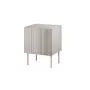 Comodino Cama Meble ISLA 44,5x40x59 cm cashmere opaco, MDF e truciolare, set da 2