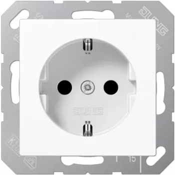 JUNG A 1520 BFKI WW presa SCHUKO infrangibile, bianco alpino
