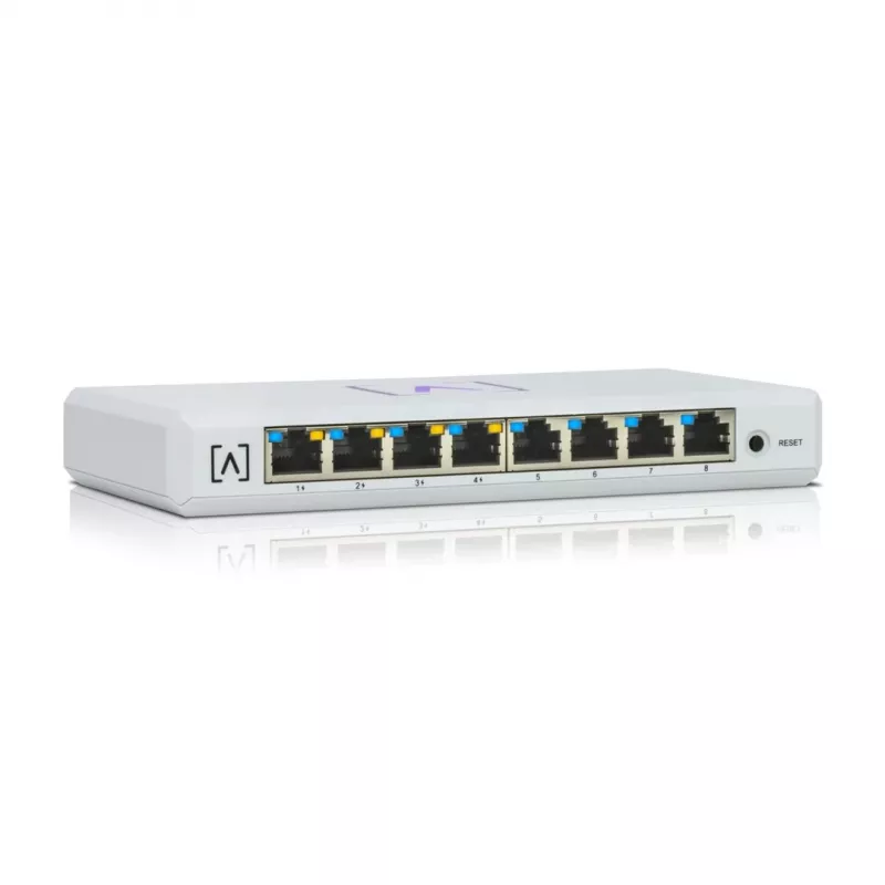 Alta Labs S8-POE Switch di rete managed Gigabit Ethernet (10/100/1000) Power over Ethernet (PoE) bianco