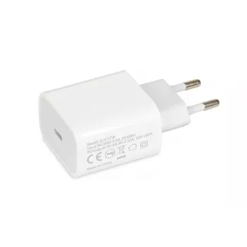 Caricabatterie rapido da interno USB Type-C IBOX C-37, 20W, USB‑C PD 3.0, uscita 3 A, bianco