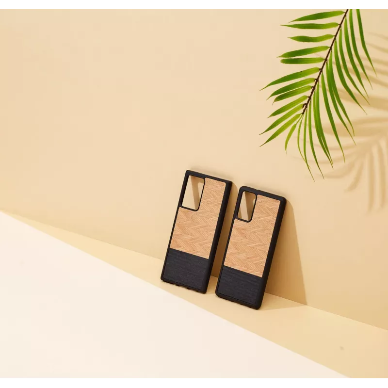 Custodia per smartphone Man and Wood Galaxy Note 20 spina di pesce nero