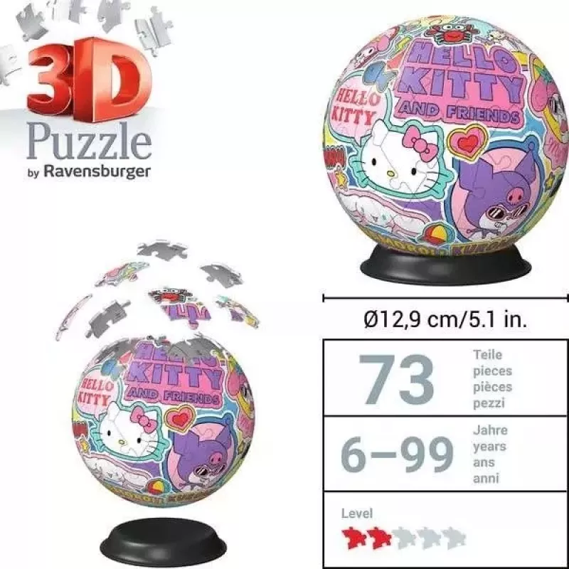 Puzzle Ravensburger Hello Kitty 72 pezzi Età consigliata da 6 a 99 anni