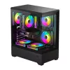 Case per computer Darkflash C365 (nero) con 5 ventole incluse