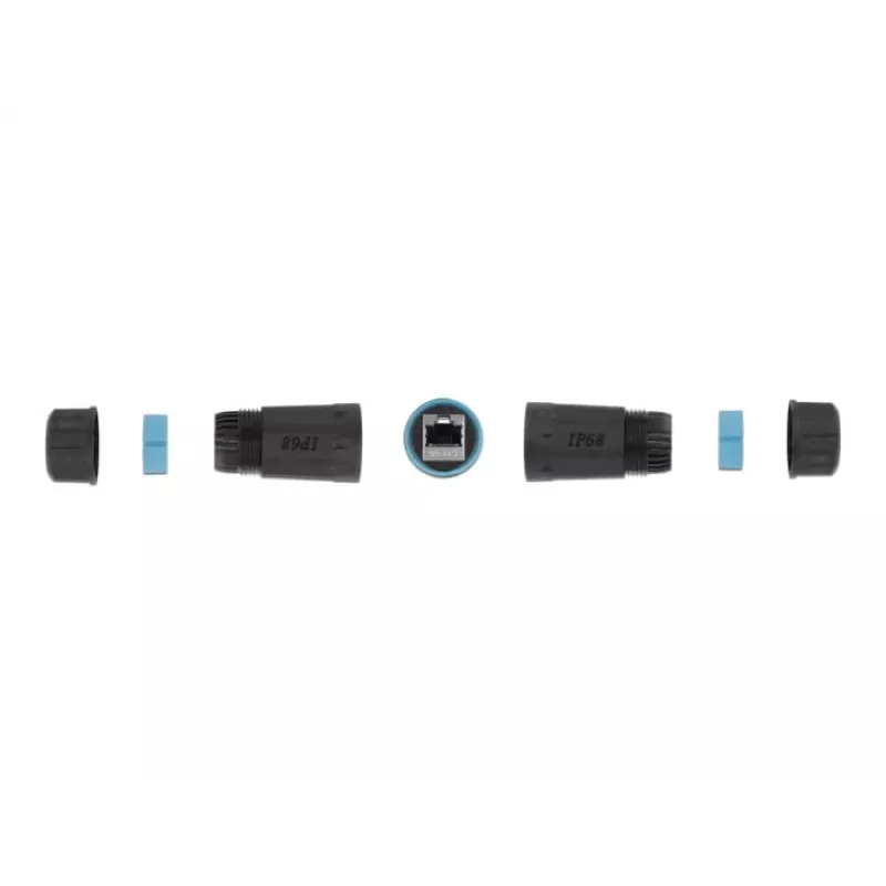 Cavo di rete DeLOCK 86693 RJ45 a RJ45 Cat.6A impermeabile nero
