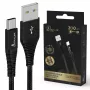Cavo USB Type-A a USB-C Extralink Smart Life intrecciato 2 m — 15 W (5 V 3 A) nero