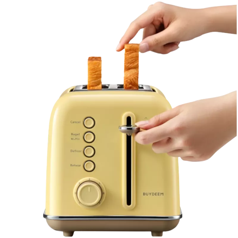 BUYDEEM tostapane 2 fette, modello DT620E, colore Mellow Yellow, EU
