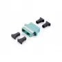 Adattatore in fibra ottica SC Equip, OM3 multimodale duplex, SC, turchese, multimodale, 34,7 mm, 9,4 mm, 33 mm