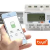Contatore di energia trifase QOLTEC 50883 Wi‑Fi 400V con display LCD