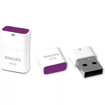 Philips FM64FD85B/00 chiavetta USB 64 GB USB Type-A 2.0 viola, bianco