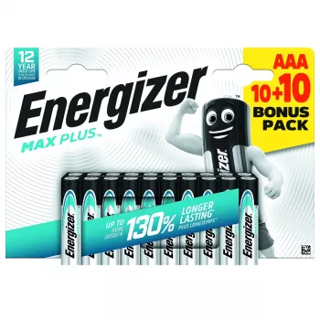 Batteria Energizer Max Plus Micro (AAA) alcalino-manganese 1,5 V 20 pezzi (E304145700)